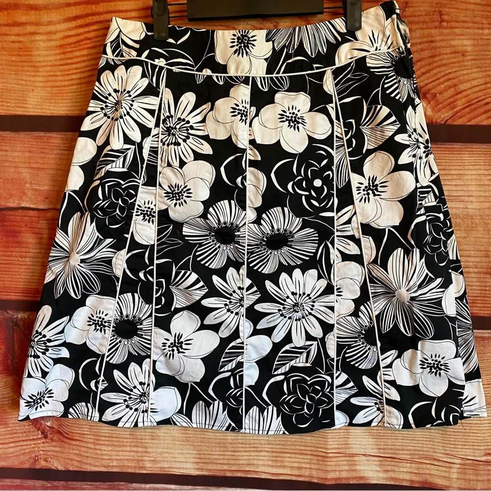 Sandra A-Line Cotton Floral Skirt